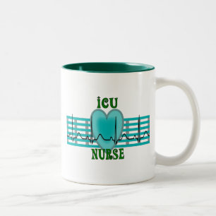 ICU Krankenschwester-Geschenke, QRS u. Zweifarbige Tasse