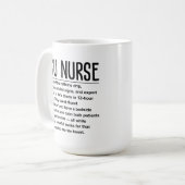 ICU-Krankenschwester Kaffeetasse (Vorderseite Links)