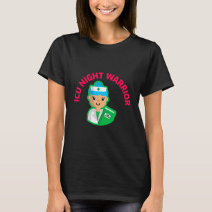 ICU-Krankenschwester-T-Shirt – Nachtkrieger – Gesc T-Shirt