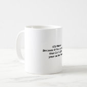 ICU Krankenschwestern tun nicht Anruflichter Kaffeetasse (Vorderseite Links)