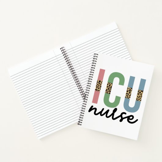 ICU Nurse Cheetah RN Krankenschwester Wertgutschei Notizblock (Innenseite)