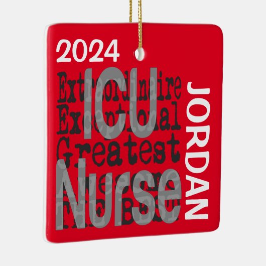 ICU Nurse Extraordinaire CUSTOM Keramikornament (Rechts)
