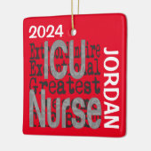 ICU Nurse Extraordinaire CUSTOM Keramikornament (Links)