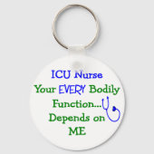 ICU Nurse Geschenke Schlüsselanhänger (Vorderseite)
