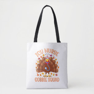 ICU Nurse Gobble Squad Women Men ICU Nurse Thanksg Tasche