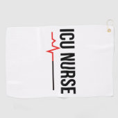 ICU Nurse Golfhandtuch (Horizontal)