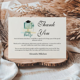 ICU Nurse Graduation Party Dankeskarte