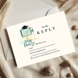 ICU Nurse Graduation Party RSVP Karte