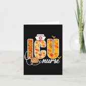 Icu Nurse Herbst Herbst Verliert Erntedank gesund Karte (Vorderseite)