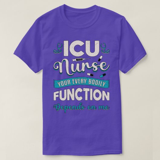 Icu Nurse Medicine Emergency Liebe Ambulance Funny T-Shirt (Design vorne)