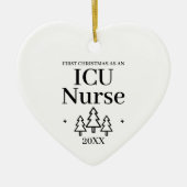 ICU Nurse New Job Weihnachten Keramik Ornament (Vorne)