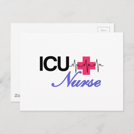 ICU Nurse Postkarte (Vorne/Hinten)