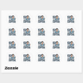 ICU Nurse Powered By Caffeine Funny Nurse Sticker (Blatt)