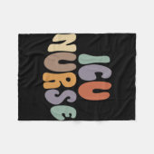ICU Nurse Proud Karriere Beruf Fleecedecke (Vorderseite (Horizontal))