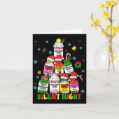 Icu Nurse Silent Night Profol Christmas Tree Merry Karte (Gelbe Blume)