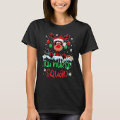 ICU Nurse Squad Christmas Reindeer Matching Pajama T-Shirt (Vorderseite)