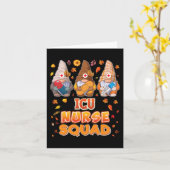 ICU Nurse Squad Gnomes Erntedank Dankbarer Fall Karte (Gelbe Blume)