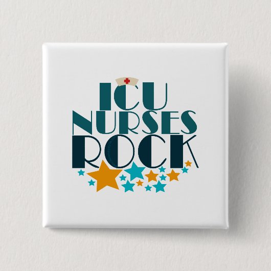 ICU Nurses Rock Button (Vorderseite)