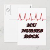 ICU NURSES ROCK POSTKARTE (Vorne/Hinten)