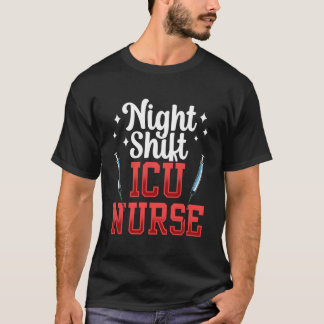 Icu Nursing Hospital Ice Intensi T-Shirt