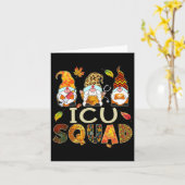 Icu Squad Gnome Nurse Leopard Erntedank Fall St Karte (Gelbe Blume)