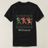 ICU Squad Niedlich Dabbing Santa Claus Elf Reindee T-Shirt (Design vorne)