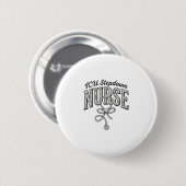 ICU Stepdown Krankenschwester Vintage Blumen Steth Button (Vorne & Hinten)
