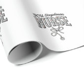ICU Stepdown Krankenschwester Vintage Blumen Steth Geschenkpapier (Rolleneckpunkt)