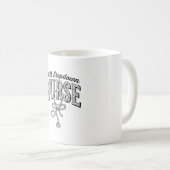 ICU Stepdown Krankenschwester Vintage Blumen Steth Kaffeetasse (VorderseiteRechts)
