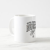 ICU Stepdown Krankenschwester Vintage Blumen Steth Kaffeetasse (Vorderseite Links)
