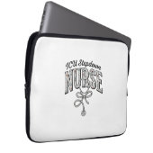 ICU Stepdown-Krankenschwester Vintage-Blumen-Steth Laptopschutzhülle (Vorne Rechts)