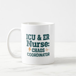 ICU- und Notfallkrankenschwester Chaos-Koordinator Kaffeetasse