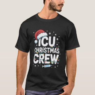 ICU Weihnachts-Crew-Krankenschwester Intensivpfleg T-Shirt