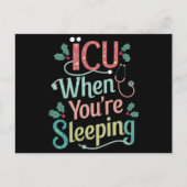 ICU, wenn Sie schlafen ICU Nurse Weihnachten (Vorderseite)
