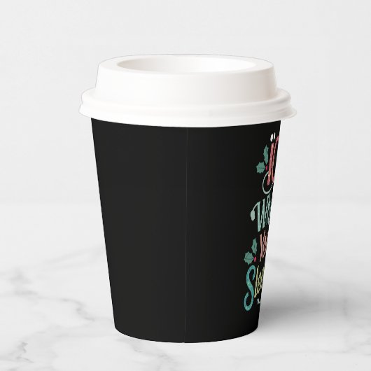 ICU, wenn Sie schlafen ICU Nurse Weihnachten Pappbecher (Rechts)