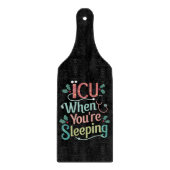 ICU, wenn Sie schlafen ICU Nurse Weihnachten Schneidebrett (Vorderseite)
