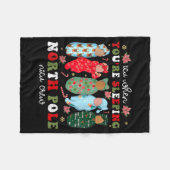 Icu When You’re Sleeng Nicu Crew Cute Baby Christm Fleecedecke (Vorderseite (Horizontal))