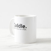 iCuddle Funny Mug Kaffeetasse (Vorderseite Links)