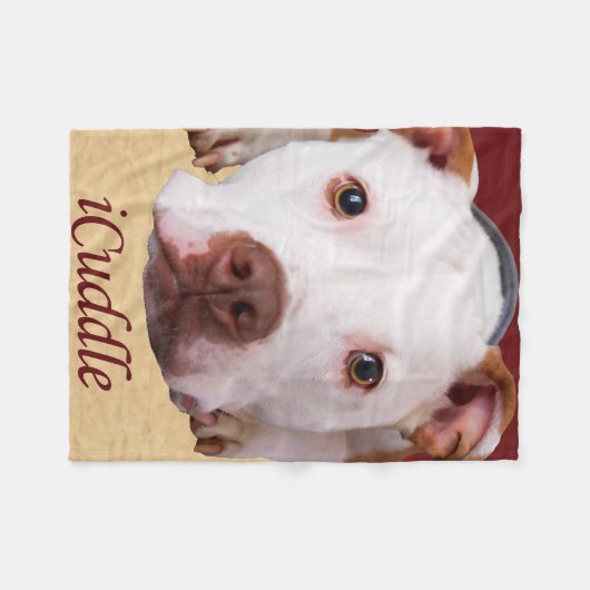 iCuddle Pitbull Fleecedecke (Vorderseite (Horizontal))