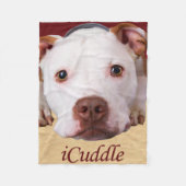 iCuddle Pitbull Fleecedecke (Vorderseite)