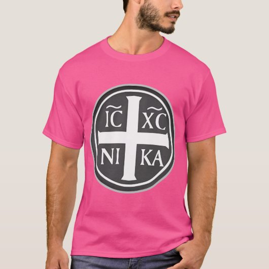 Icxc Nika Jesus Cross T-Shirt (Vorderseite)