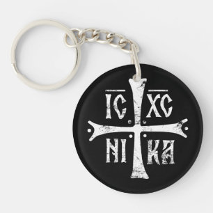 ICXCNIKA Kreuz orthodoxe Religion Christentum Symb Schlüsselanhänger
