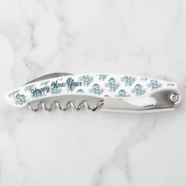 Icy Blue 2026 with Santa Hat and Snowflakes  Kellnermesser