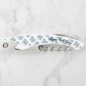 Icy Blue 2026 with Santa Hat and Snowflakes  Kellnermesser (Vorderseite)