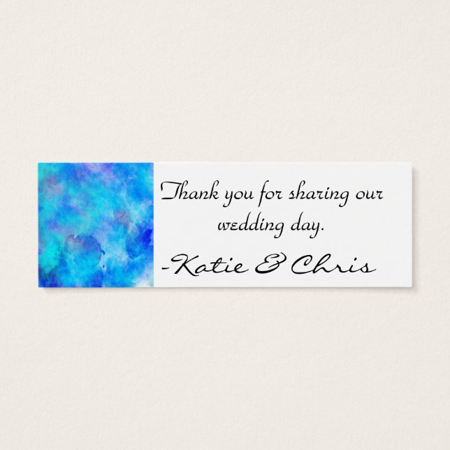 Icy Blue Abstract Design (Rückseite)