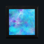 Icy Blue Abstract Design Erinnerungskiste<br><div class="desc">Icy Blue abstrakte Kunst mit Marmorstruktur. Blues,  Purpel und Pinks mischen sich zu einer ätherischen Textur.</div>