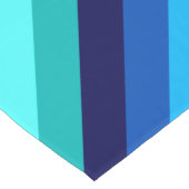 Icy Blue Aquamarin Stripes Large Table Runner Großer Tischläufer (Ecke)