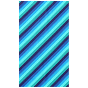 Icy Blue Aquamarin Stripes Large Tableclout Tischdecke