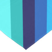 Icy Blue Aquamarin Stripes Medium Table Runner Mittelgroßer Tischläufer (Ecke)