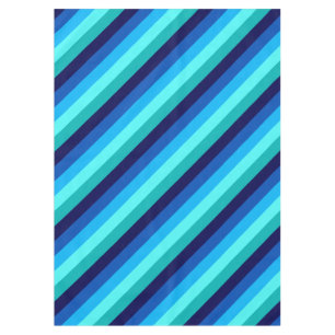 Icy Blue Aquamarin Stripes Medium Tableclout Tischdecke